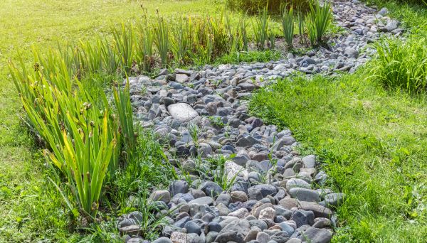River Rock Garden Installation in Roswell