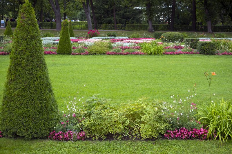 Lawn and Flower Beds